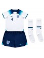 Billige England Declan Rice #4 Hjemmedraktsett Barn VM 2022 Kortermet (+ Korte bukser)